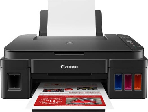 [G3416] Canon PIXMA G3416 Printer, 1.2" LCD Display, Up to 48001 x 1200 DPI, 100 Sheets Tray Input Max, 53.5dB(A) Acoustic Noise Level, 8.8 IPM Mono Print Speed, Hi-Speed USB, Black | G3416
