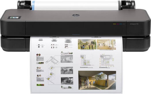[5HB07A] HP DesignJet T230 24" Inkjet Printer, Up to 5.5pl Ink Drop, 35 SPP Printed Speed, Up to 2400 x 1200 DPI Resolution, Sheet Feed, Roll Feed, Automatic Horizontal Cutter Output Handling, Black | 5HB07A