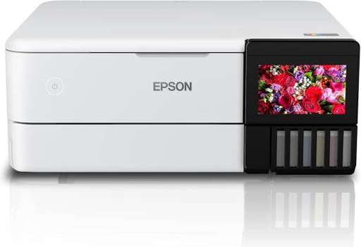 [L8160] Epson EcoTank L8160 3 in 1 A4 Photo Printer, with 6 Colour Claria ET Ink, Up to 16ppm Print Speed, 5760x1440 DPI Resolution, Double-sided Printing, Wi-Fi, Ethernet & AirPrint, USB Host, White | L8160
