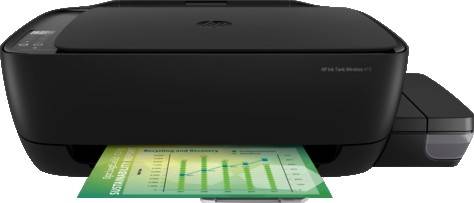 [Z4B53A] HP 415 Ink Tank Color Printer, Print, Scan, Copy, Wireless, Up to 1200x1200 DPI, Print Speed Up to 8ppm, 60-sheet Input Tray, Up to 1000 Pages Duty Cycles, 60 Sheet Input Tray, USB 2.0, Black | Z4B53A