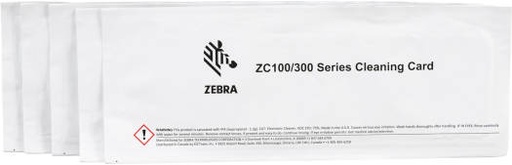 [105999-311] Zebra Cleaning Card Kit, For ZC100 and ZC300, Max Card Supported 5000 Images, Maintain Printer Performance & Reliability, White | 105999-311