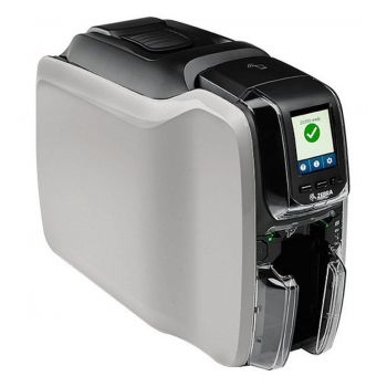 [ZC32-000CQ00EM00] Zebra ZC300 Dual Sided Color Id Card Printer USB, Ethernet Combo Pack (Ribbon, 100 Cards, Card Design Software) | ZC32-000CQ00EM00