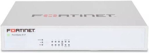 [FG-81F-BDL-950-12] Fortinet FortiGate-81F Firewall, AES (256-bit), SHA-256 Encryption, 900Mbps Threat Protection, 200 Site-to-Site VPN Tunnels, White | FG-81F-BDL-950-12