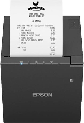 [C31CK50112A0] Epson TM-m30III Receipt Printer, 203x203 DPI Thermal Line, USB & Ethernet, Compact, Water-Resistant IPX2 Black | C31CK50112A0