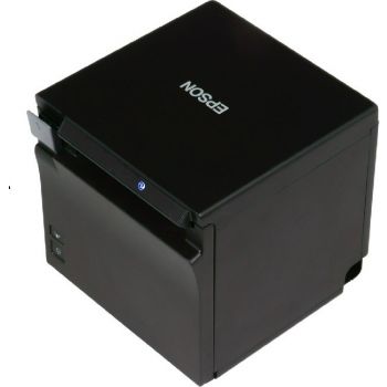 [C31CJ27122A0] Epson TM-M30 II POS Receipt Printer, 3" Thermal Receipt Printer, USB / Ethernet Interface, 200 mm/Second Print Speed, Auto Cutter Reliability, Paper Loading Drop-in, UK, Black | C31CJ27122A0