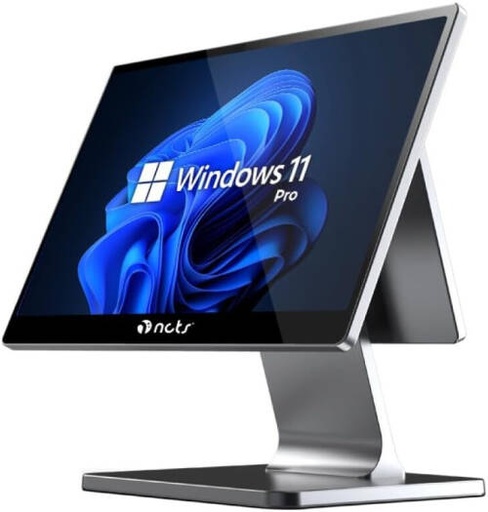 [NCTS-W585D Qsale] NCTS W585D QSALE W Series POS System, 15.6" Main & 11.6" Dual FHD Touchsreen Display, Intel Core i5-1235U, 8GB DDR4, 512GB NVME M.2 SSD, Windows 11 Pro, Silver | NCTS-W585D Qsale