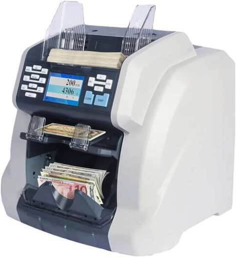 [BCS-160] Ribao BCS-160 2-Pocket Money Counting Machines, 200pcs Stacker Capacity, 600pcs Hopper Capacity, 1200 (Count Mode) Speed | BCS-160
