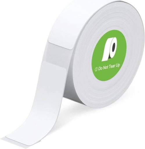 [GNLBLMKTPWH] Green Lion Label Maker Tape Thermal Printer Labels 40x14mm Self Adhesive Waterproof Oil Resistant 180 Labels RFID Chip, Single Roll | GNLBLMKTPWH