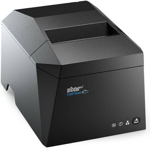 [TSP143IV UE GY E+U] Star Micronics TSP143IV UE GY E+U Thermal Printer, 80mm Wide Paper 24VDC, Direct Thermal, 203x203 Dpi, 250mm/sec Printing Speed, Wired & Wireless, Use Type-C / USB-A, Black | TSP143IV UE GY E+U