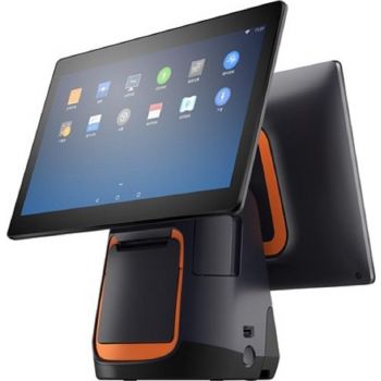 [L1522] Sunmi T2 L1522 15.6" FHD EPOS Touch Terminal with Built-In Printer, 10.1" HD Consumer Display, Qualcomm Snapdragon Octa-core CPU, 2GB RAM, 16GB ROM, Bluetooth, Wi-Fi , Black | L1522