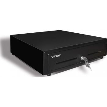 [MCDEPS41100RB] Oscar Point Of Sale POS Cash Drawer OCH-410 Heavy Duty Automatic-Open Bell Enabled RJ12 Printer interface Status Mirco Switch 5 Notes 8 Coins - Black | MCDEPS41100RB