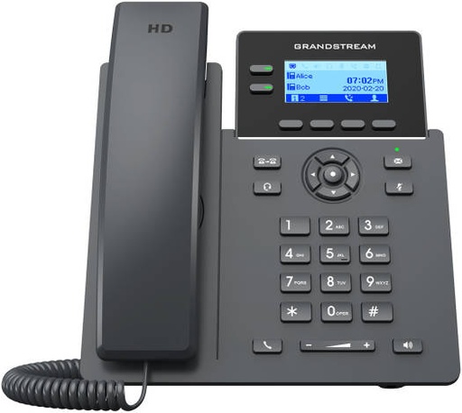 [GRP2602W] Grandstream Networks GRP2602 2 Lines IP Phone, Electronic Hook Switch, Dual-Band Wi-Fi, Built-in dual-band Wi-Fi, Speakerphone with HD Audio, Supports 5-way Audio Conferencing, Black | GRP2602W