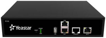 [TE100] Yeastar YST-TE100 NeoGate TE100 VoIP PRI Gateway (VoIP to E1/T1/J1) 1-Port SIP Gateway with 30 Concurrent Calls for Legacy PBX, SIP Trunking & IP Telephony Integration, Black | TE100