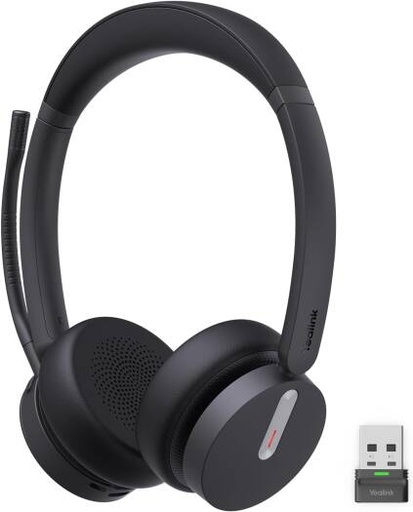 [BH70 Dual] Yealink BH70 Dual Wireless Headset with Mic for Work, Bluetooth Headphone With Teams Certification, 35h Talk Time, All-day Wearing Comfort, Office, Home, Hybrid Work, USB-A | BH70 Dual