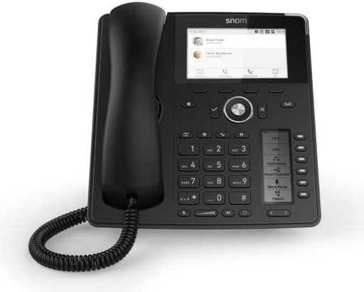 [D785N] Snom D785N Desk Phone, 4.3 Inch TFT Colour Display 480 x 272 Pixels, 12 SIP Identities, Sensor Hook Switch, USB, 48 Self-Labeling Keys (12 Physical), Black | D785N