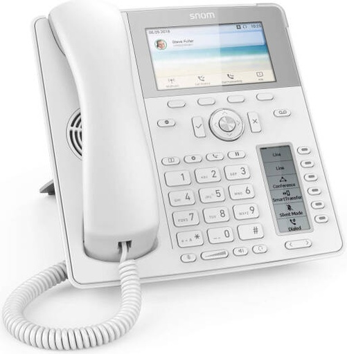 [D785] Snom D785 VOIP Desk Phone, 4.3" TFT Colour Display, 24 Freely Programmable Function Keys/BLF Keys (6 Physical) In The Second Display, Integrated Bluetooth, Plug & Play, White | D785