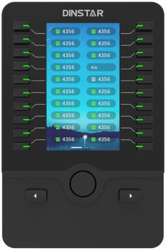 [DXP60] Dinstar DXP60 Expansion Module, 4.3" Color Screen, 60 Line Keys, 3 Pages Display, 2 Adjustable Angles, Plug-and-Play, Up to 3 Modules Daisy-Chain, 2xRJ45 10/100M Ethernet Ports, Black | DXP60