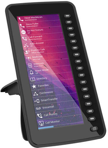 [D7C] Snom D7C Expansion Module, 6.8" TFT Colour Screen, 48 (16) Programmable Buttons, Multicolored LEDs, Plug-And-Play, Expandable with Up to Two Additional Modules, Black | D7C