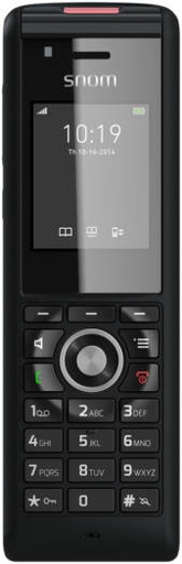 [M85] Snom M85 DECT Cordless Phone, Alarm Function, Backlit Keypad, Belt Clip, Ruggedized Handset, Headset Connectable, integrated Position Sensors, IP-65 Protection, Black | M85