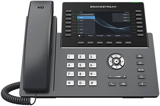 [GRP2650] Grandstream GRP2650 Professional IP Phone, 5-Inch Color Display, 14 Lines, 6 SIP Accounts, Wi-Fi 5, Dual-Port Gigabit Ethernet with Integrated PoE, Supports 5-Way Audio, Black | GRP2650