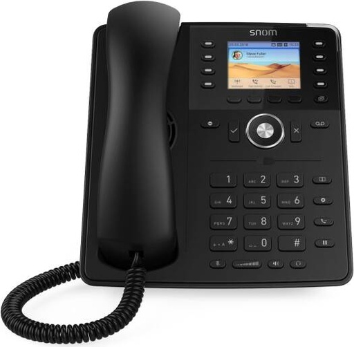 [D735] Snom D735 SIP Color Desk Phone, 2.8″ TFT Display with Motion Sensor, 32 Programmable LED Keys, PoE, USB, Gigabit Ethernet & HD Audio | D735