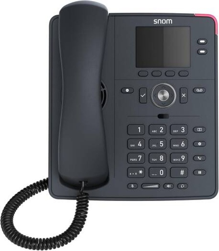 [D140] Snom D140 VoIP Phone Slate Grey, 2.8 LCD Screen, HD Audio, 2 SIP Identities, PoE Class 1, IPv4/IPv6, OpenVPN, Programmable Keys, Integrated Ethernet Switch | D140