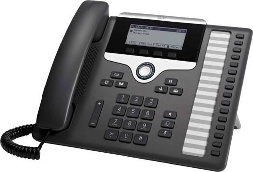 [CP-7861-K9] Cisco Unified IP Phone CP-7861 Cisco 7800 Unified IP Phone, Integrated IEEE 10/100 Switch, 16 Programmable Line Keys, Access Port (10/100 PC) Connection, Open Box, Black | CP-7861-K9