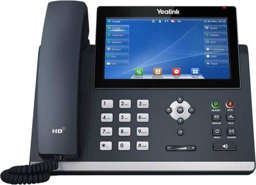 [yealink-sip-t48u-advanced-ip-power-over-ethernet-corded-phone-with-optima-hd-voice-technology-and-70-inch-lcd-touch-screen-colour-display-with-backlight-800-x-480-pixel-black] Yealink SIP-T48U Advanced IP Power over Ethernet Corded Phone with Optima HD Voice Technology and 7.0 Inch LCD Touch Screen Colour Display with Backlight (800 x 480 Pixel) - Black