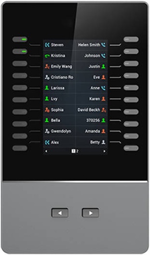 [GBX20] Grandstream Extension Module, 4.3" TFT Color LCD Display, 4 Daisy-Chained Modules, Up to 160 Contacts/Extensions, 20 per Page, For GRP2615, GRP2624, GRP2650, GRP2670, GXV3350 & GXV3450 | GBX20