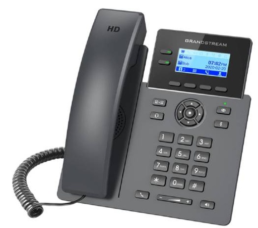 [GRP2602P] Grandstream Networks IP Phone, Supports 2 Lines & 4 SIP Accounts, Supports 5 Way Audio Conferencing, Electronic Hook Switch, Black | GRP2602P