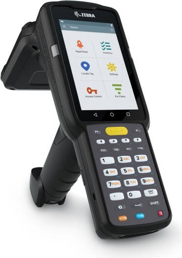 [MC333U-GJ4EG4EU] Zebra MC3330XR RFID Handheld Reader, 4" WVGA Touch Display, Zebra Proprietary Radio Technology, 4GB RAM + 32GB ROM, Integrated Circular Polarized Antenna Type, Black | MC333U-GJ4EG4EU