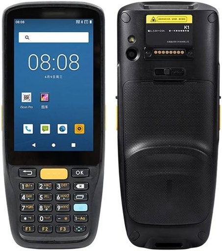 [K1S-W0E866020-1800] iData K1S Handheld Rugged Mobile Computer, 4" Display, 4GB RAM, 64GB Storage, Wi-Fi & 4G Network, Bluetooth 5.0, GPS, Android 11.0, 4400mAh Battery Capacity, Black | K1S-W0E866020-1800