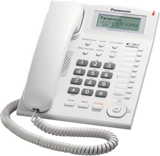 [panasonic-corded-phone-with-caller-id-and-hands-free-speakerphone-kx-ts880fx1w-white] Panasonic Corded Phone with Caller ID and Hands-free speakerphone, KX-TS880FX1W (White)
