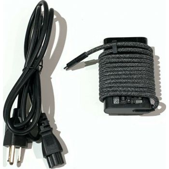 [L45962-007] HP Replacement L45962-007 65W USB-C Slim Power Adapter, AC 100-240V, 50/60Hz, Power Saving, Black | L45962-007