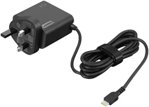 [4X21L54612] Replacement Lenovo 65W USB-C Wall Adaptor-UK Pin, 100-240V / 1.5A 50-60Hz Input Power, 3-Pin Connector, PD 3.0 Protocol, 170cm Cable Length, Black | 4X21L54612