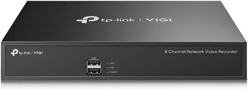 [VIGI NVR1008H] TP-Link VIGI 8 Channel Network Video Recorder, 8-Channel Real-Time Live View, 4-Channel Simultaneous Playback, Remote Monitoring, H.265+, 1 HDD Interface, Two-Way Audio, Black | VIGI NVR1008H