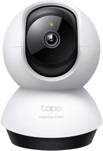 [TAPO C220] TP-Link Tapo Pan/Tilt AI Home Security Wi-Fi Camera identifies people, pets, and vehicles/Abnormal Sound Detection, Two-Way Audio, Flexible Storage & Hands-Free Operation, White | TAPO C220