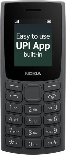 [NOKIA TA-1557] Nokia 105 Dual SIM 4G Smart Phone, 1.8" QQVGA Display, Symbian OS, Wireless FM Radio, Space for 2,000 Contact and 500 SMS, Built-In UPI App, Charcoal | NOKIA TA-1557