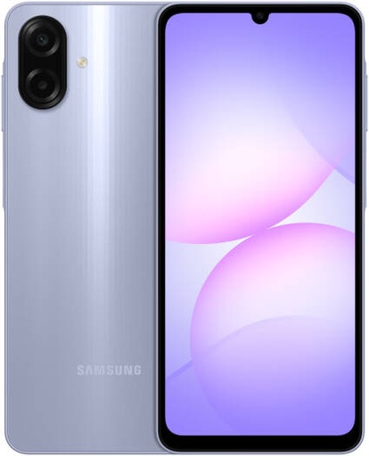 [SM-A075FLVKMEA] Samsung Galaxy A07 4G Mobile Phone, 6.7" HD+ PLS LCD 90Hz Display, Mediatek Helio G99 (6 nm), 4GB RAM, 64GB ROM, Mali-G57 MC2, Dual Sim, Middle East Version, Adapter, Light Violet | SM-A075FLVKMEA
