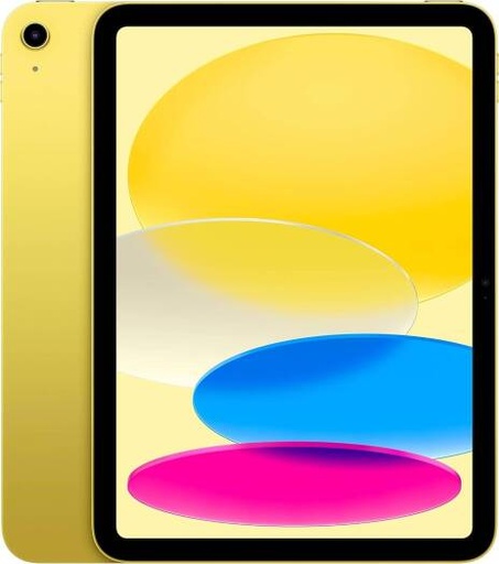 [iPad-10th] Apple iPad 10th Gen (2022), 10.9" Liquid Retina Display with True Tone, 256GB Storage, A14 Bionic Chip with 6-Core CPU & 4-Core GPU, 12MP Wide Back Camera, Touch ID, TRA Version, Yellow | iPad-10th