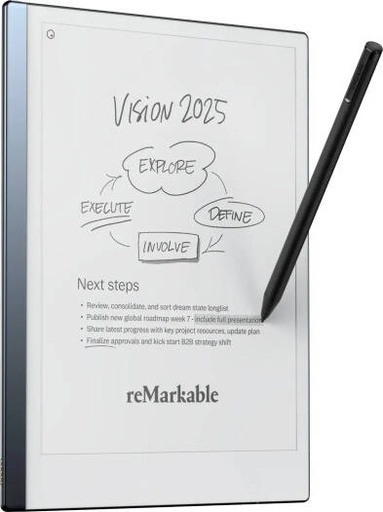 [RM113] reMarkable 2 Paper Tablet with Marker Plus, 1GB RAM, 8GB Storage, 1.2 GHz Dual-Core ARM Processor, 3000 mAh Battery Capacity, Wi-Fi 2.4GHz & 5 GHz Connectivity, USB-C Charging, Black | RM113