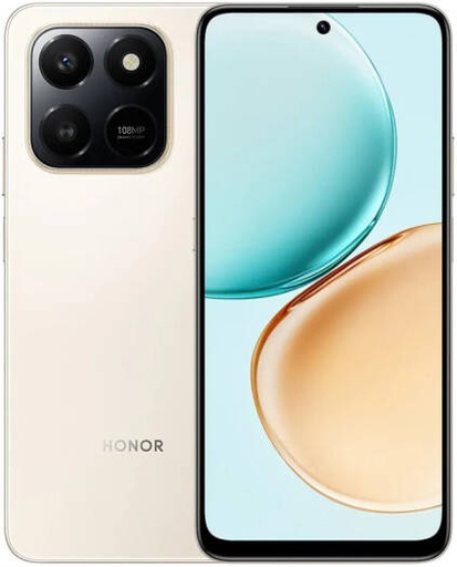 [X7D] Honor X7d Smartphone, 6.77" TFT LCD 120Hz Display, Qualcomm SM6225 Snapdragon 685 6nm Chipset, 8GB RAM, 256GB ROM, Adreno A610 GPU, Magic OS 9, 6500mAh Battery, Desert Gold | X7D