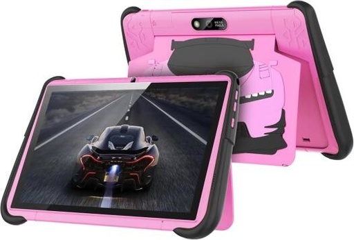 [PDTFHD11PK] Porodo Kids Android Tablet, 10.1" 1280x800 HD Screen Resolution, Dual Camera 2MP, 4000 mAh Battery, 2GB RAM & 64GB Storage, Parental Control, WiFi & Bluetooth, 2x Nano Sim, Pink | PDTFHD11PK