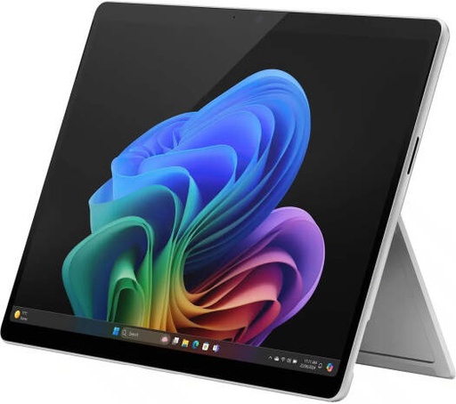[ZIA-00012] Microsoft 11th Edition Copilot+ PC Surface Pro Tablet, 13" PixelSense Flow Display OLED Touch Display, Qualcomm Snapdragon X Elite, 16GB RAM, 512GB SSD, Qualcomm Adreno, Win 11, Platinum | ZIA-00012