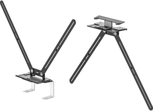 [952-000041] Logitech TV Mount for Rally Video Bars, 10° Tilt Adapter, 2" Depth Adjustment, VESA Mounting Threads, 98" Maximum Display, 50 mm Depth Adjustment, Black | 952-000041