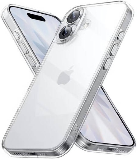[iPhone Case Cover] iPhone 17 Clear Case Military Grade Protection Ultra Slim Transparent Cover iCrystal Anti-Yellowing Anti-Scratch Shockproof Camera Control Protective Case, Clear | iPhone Case Cover