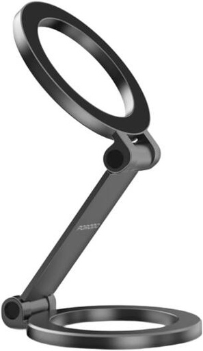 [PD-HSM30-BK] Porodo Maglock Dual Magnet Mount, Compatible with Magsafe, 4500 Gauss Magnetic Force, N52 20pcs Magnets, Multi-Angle Adjustment, Strong Magnetic Hold, Black | PD-HSM30-BK