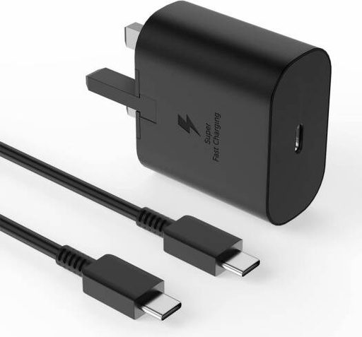 [45W] Generic 45W PD Fast Charger Adapter, USB C Plug and Cable for Samsung Galaxy S21, S21 FE, S21 Ultra, S22, S23, S23+, S20, Z Flip 4, Z Fold 4, A13, A33, A53 Black | 45W