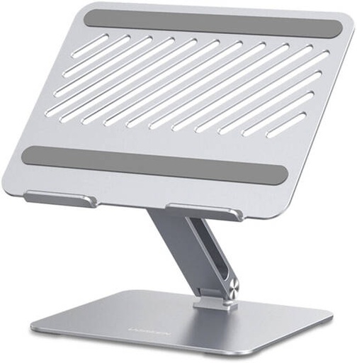 [40291] UGREEN Adjustable Aluminum Stand, Up to 17.3" Size Compatible, Dual Axis Design, Height & Angle Adjustable, Full Aluminum Alloy Material, Silver | 40291