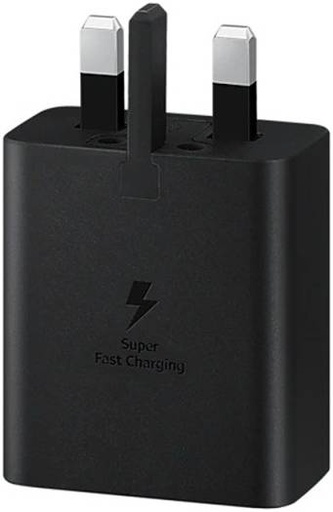 [EP-T4510XBEGGB] Samsung 45W Super Fast Charger 2.0 with USB-C to C Cable, 100-240 V Power Input, 1.8m Cable Length, Temperature Protection, Low Noise Operation, Black | EP-T4510XBEGGB